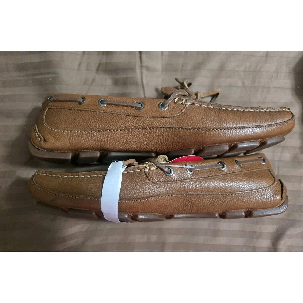 Men's G.H. Bass & Co. Amalfi Driver Leather Loafer Moccasins Brown  Size 9M